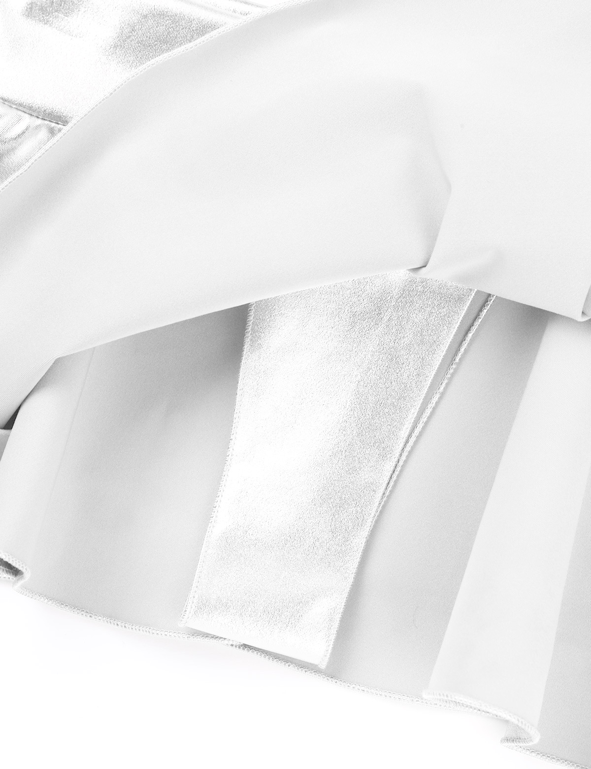 DPOIS Women Shiny Metallic Pleated Mini Skirt Adult Low Rise Elastic Skirts Ruffled Dance Costume Rave Carnival Festival Clothes