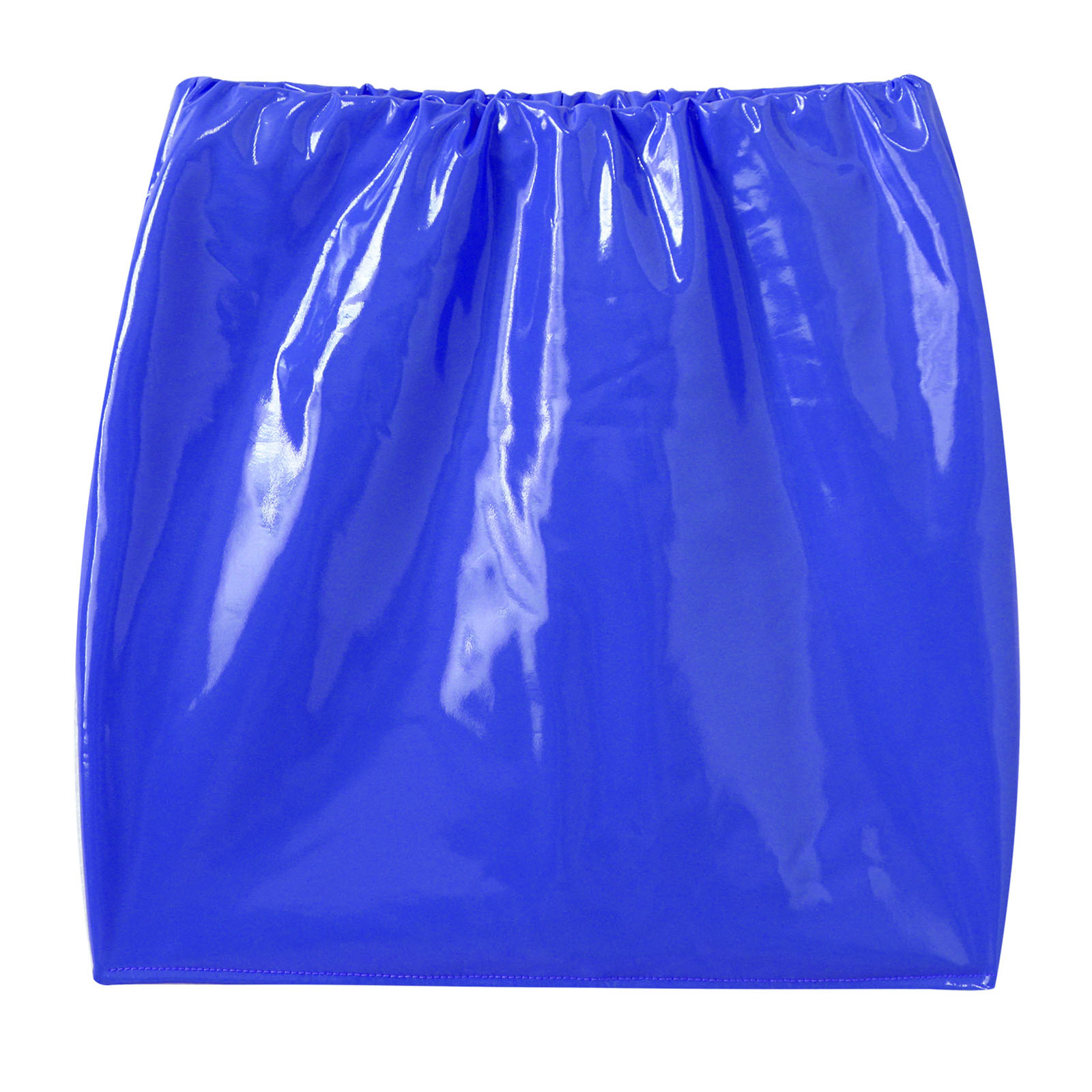 Women Pencil Skirt Wet Look Latex Skirt Patent Leather Elastic Waistband Miniskirt Solid Color Sexy Shiny Skirts Glossy Clubwear