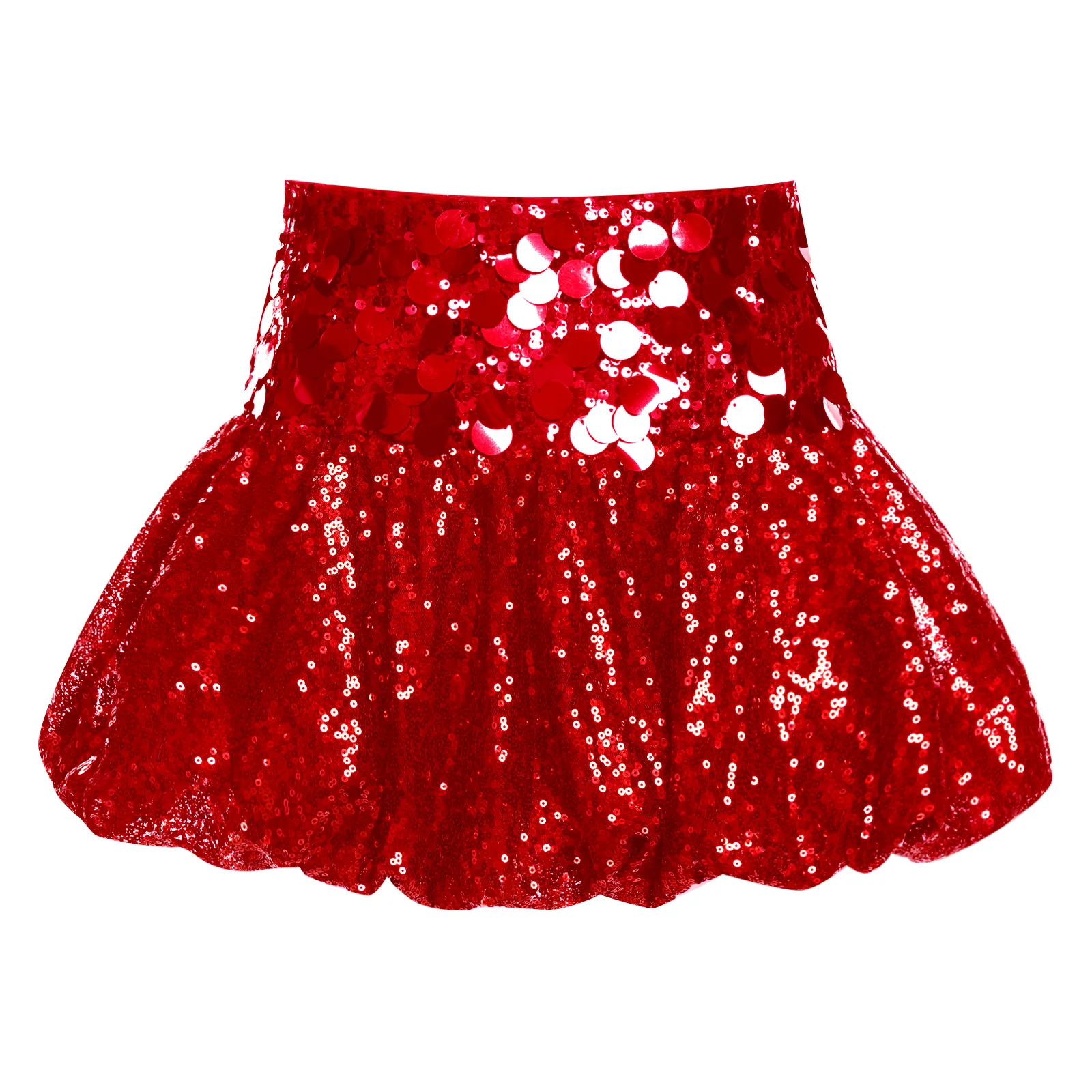 Women Pencil Skirt Wet Look Latex Skirt Patent Leather Elastic Waistband Miniskirt Solid Color Sexy Shiny Skirts Glossy Clubwear