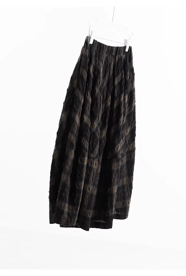 Retro British-Style Skirt~ Wool Plaid Bud Skirt, Versatile Skirt for Autumn and Winter, 2026 Autumn and Winter New Style