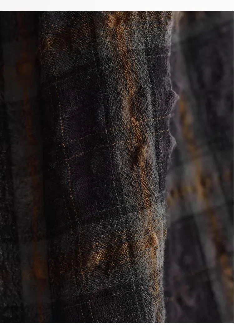 Retro British-Style Skirt~ Wool Plaid Bud Skirt, Versatile Skirt for Autumn and Winter, 2026 Autumn and Winter New Style