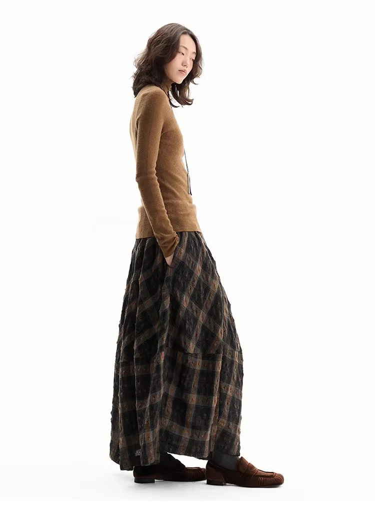 Retro British-Style Skirt~ Wool Plaid Bud Skirt, Versatile Skirt for Autumn and Winter, 2026 Autumn and Winter New Style