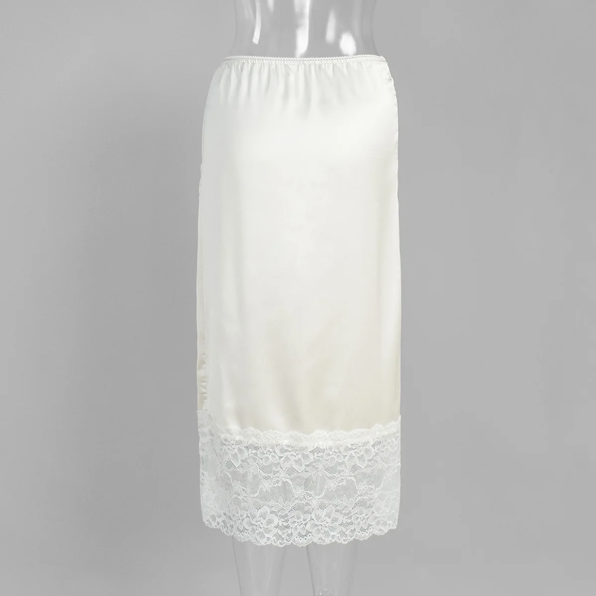 Tossy White Casual Lace Long Skirt For Women Slim High Waist Patchwork Elegant Commute Clothes Summer 2025 Female Maxi Skirt New