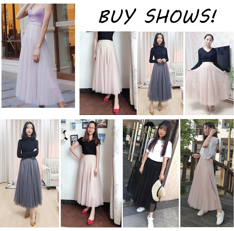 Jielur Skirts Womens Autumn 3 Layers Princess Tulle Mesh Pleated Skirt Saia Female Jupe Summer Tutu Skirts Faldas Mujer Moda