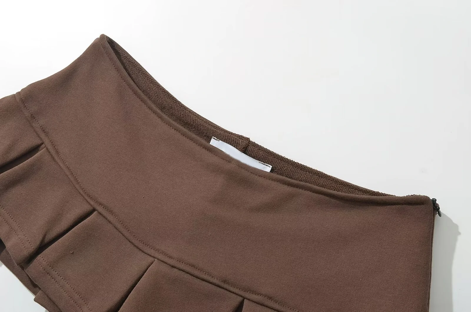YENKYE Y2K Girls Sexy Low Waist Pleated Mini Skirt Women Side Zipper Summer Short Skater Skirts