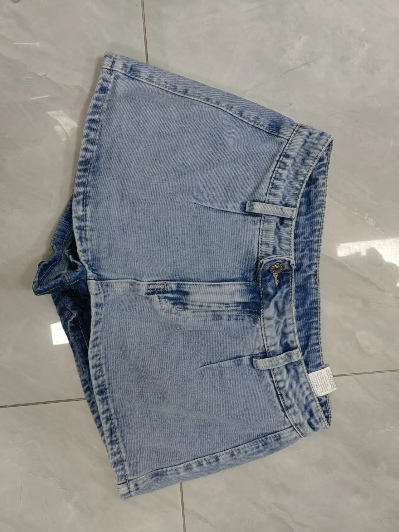 New 2026 Summer Women's Distressed Vintage Denim Short Skirt Fashionable Sexy Versatile Bodycon Short Skirt