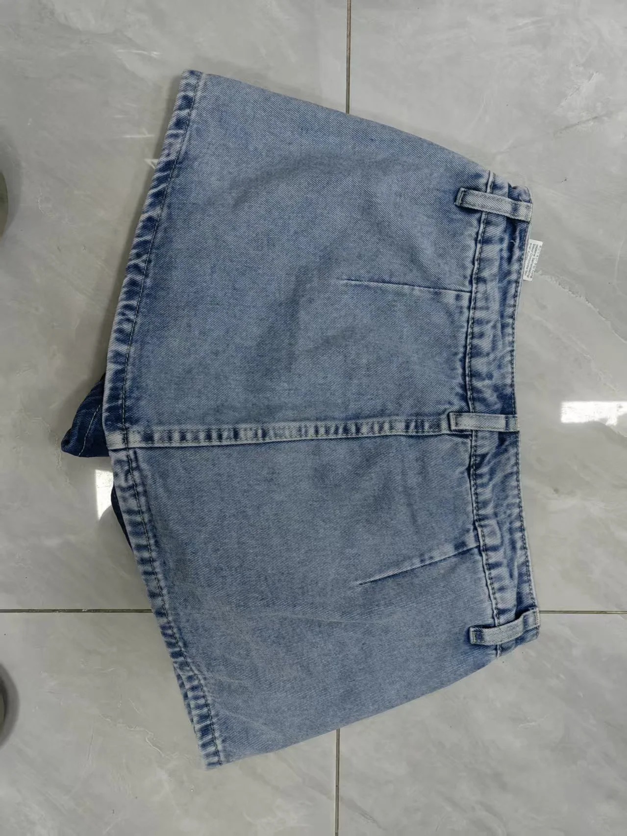 New 2026 Summer Women's Distressed Vintage Denim Short Skirt Fashionable Sexy Versatile Bodycon Short Skirt