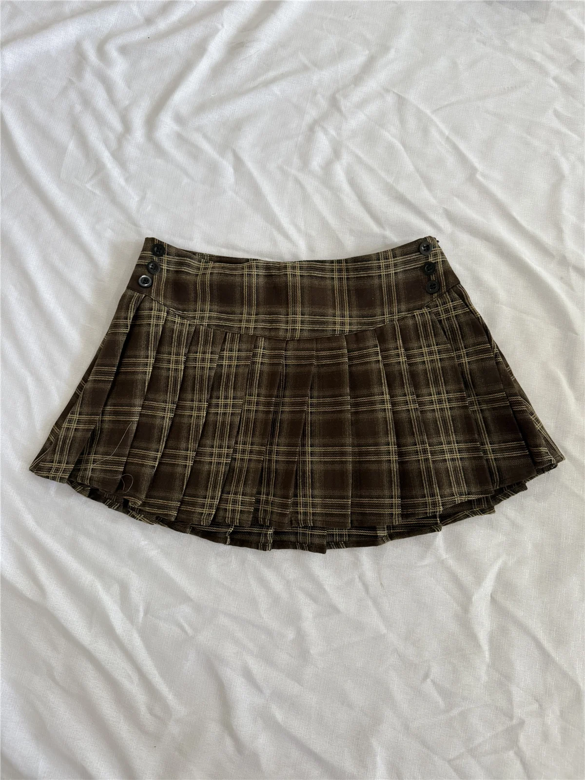 Mini Skirts For Woman Black Plaid Skirts Women Y2k Clothes Cute Short Skirts Vintage Pleated Skirts Tweed Summer Outfits