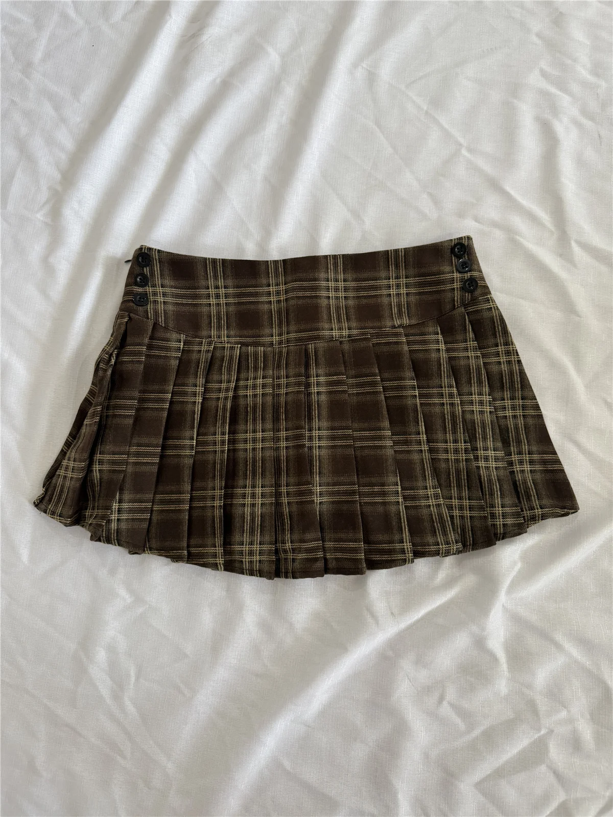 Mini Skirts For Woman Black Plaid Skirts Women Y2k Clothes Cute Short Skirts Vintage Pleated Skirts Tweed Summer Outfits