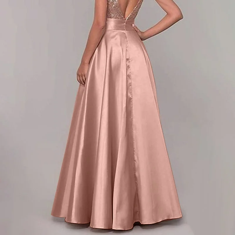 ZANZEA Elegant High Waist Satin Party Skirts Jupe Summer Women Maxi Long Skirts A-line Sundress Work OL Maxi Vestido Faldas Saia