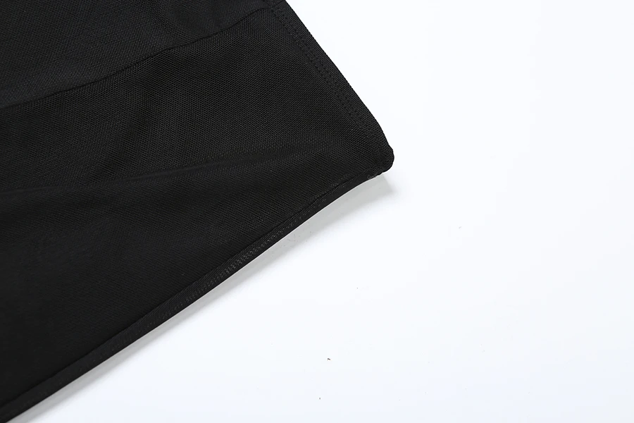 Sylcue 2024 Spring New Black Mysterious Sexy Hot All-match Trendy Personalized Women's Perspective Thin Skirt