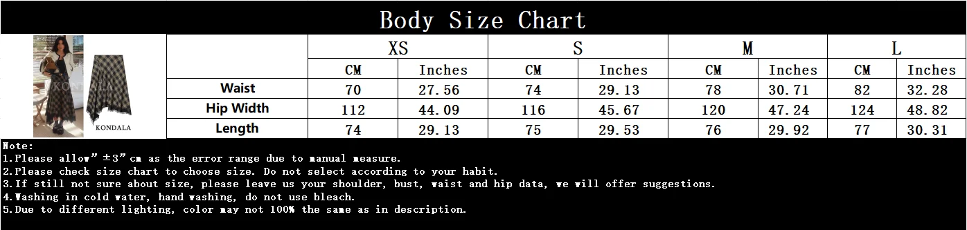 KONDALA Elegant Plaid Lace Hem Skirt Women Trendy High Street Midi Skirt New 2026 Spring Summer Fashion Holiday Chic Lady Skirt