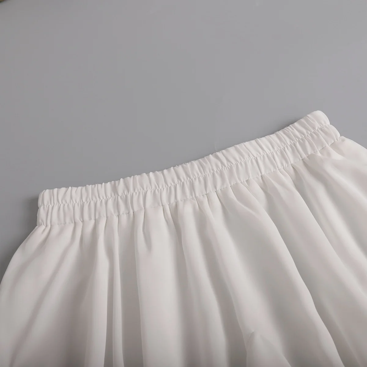 Summer White Ruffle Mini Skirt High Waist Korean Sexy Cute Ruffle Vintage Tennis Skirt Elastic Waist Tutu Short Skirts for Women
