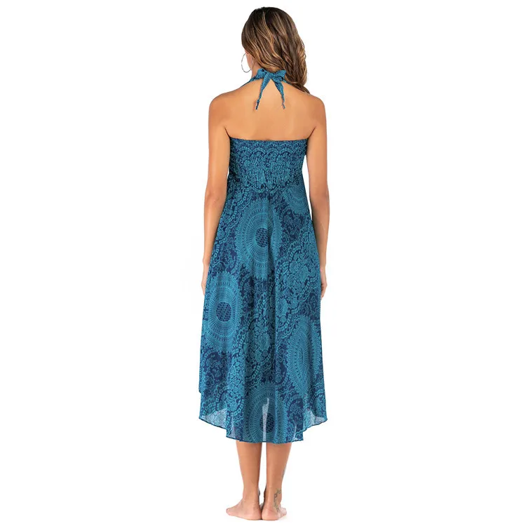 Bohemian Fashion Skirts Roupas Saia New Sexy Woman Long Jupe Boho Flowers Elastic Waist Women Skirt Faldas Bottom Women Clothes