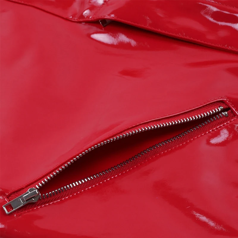 Sexy High Waist Women Short Mini Leather Skirt Button Zipper Slim Bodycon A-Line Skirts Csual PVC Stretch NEW Summer Streetwear