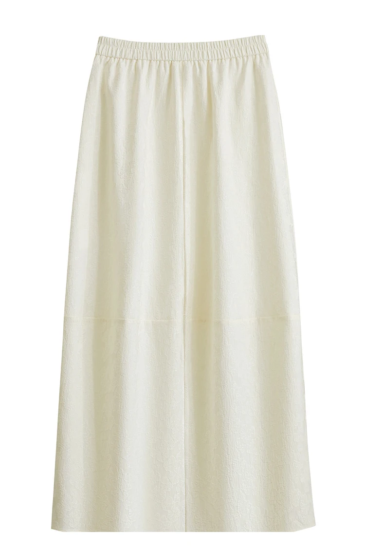 AMII 2026 New Arrival Autumn Quiet Luxury Style Women Skirts Elastic Waistband Loose Elegant Solid Lantern Dress 12523032