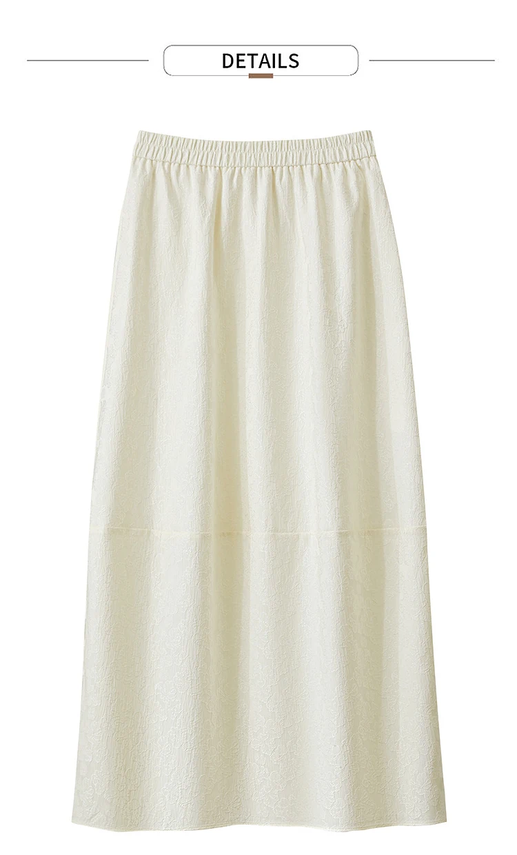 AMII 2026 New Arrival Autumn Quiet Luxury Style Women Skirts Elastic Waistband Loose Elegant Solid Lantern Dress 12523032