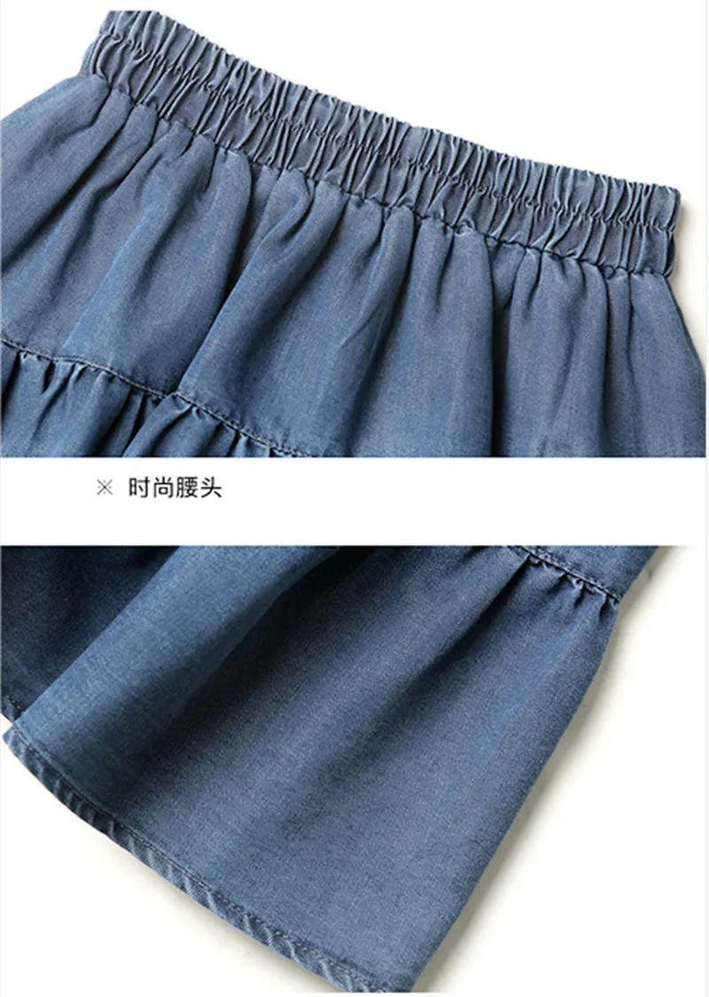 Korean sexy mini Pleated Skirt Y2K Clothes Women Summer Ruffle High Waist Jeans Skirt 2026 New Brand Cotton Denim Skirt Fashion