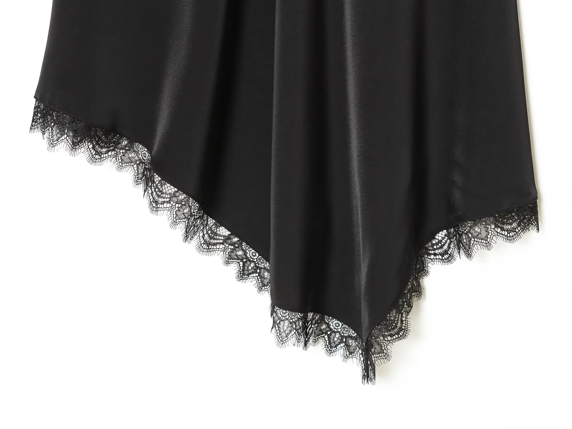 KONDALA Trend Sexy Chic Women Asymmetrical Skirt Solid Lace Zipper Skirt New Fashion 2026 Spring Holiday Party Night Out Skirt