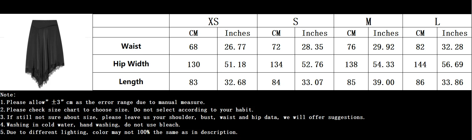 KONDALA Trend Sexy Chic Women Asymmetrical Skirt Solid Lace Zipper Skirt New Fashion 2026 Spring Holiday Party Night Out Skirt