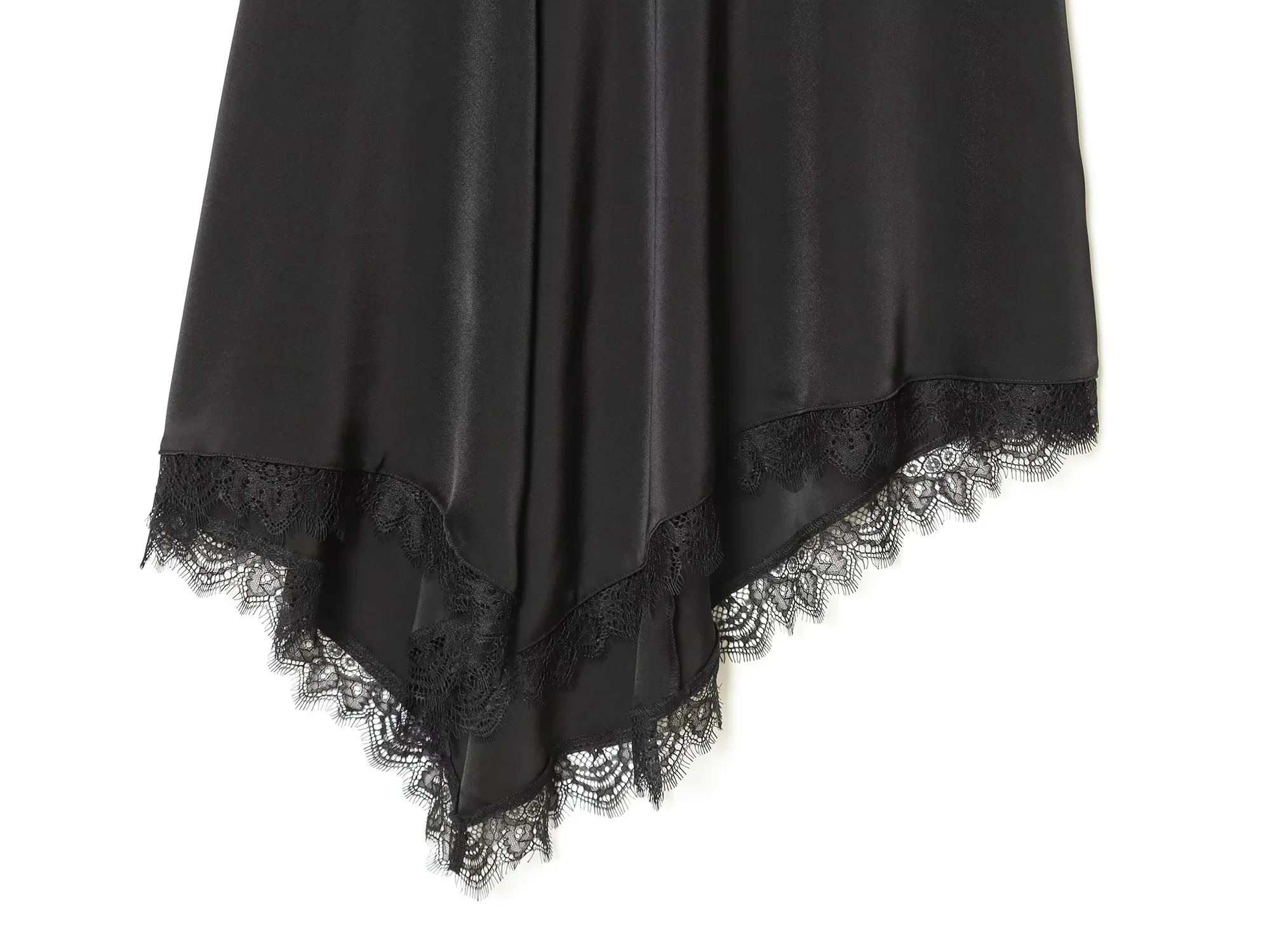 KONDALA Trend Sexy Chic Women Asymmetrical Skirt Solid Lace Zipper Skirt New Fashion 2026 Spring Holiday Party Night Out Skirt