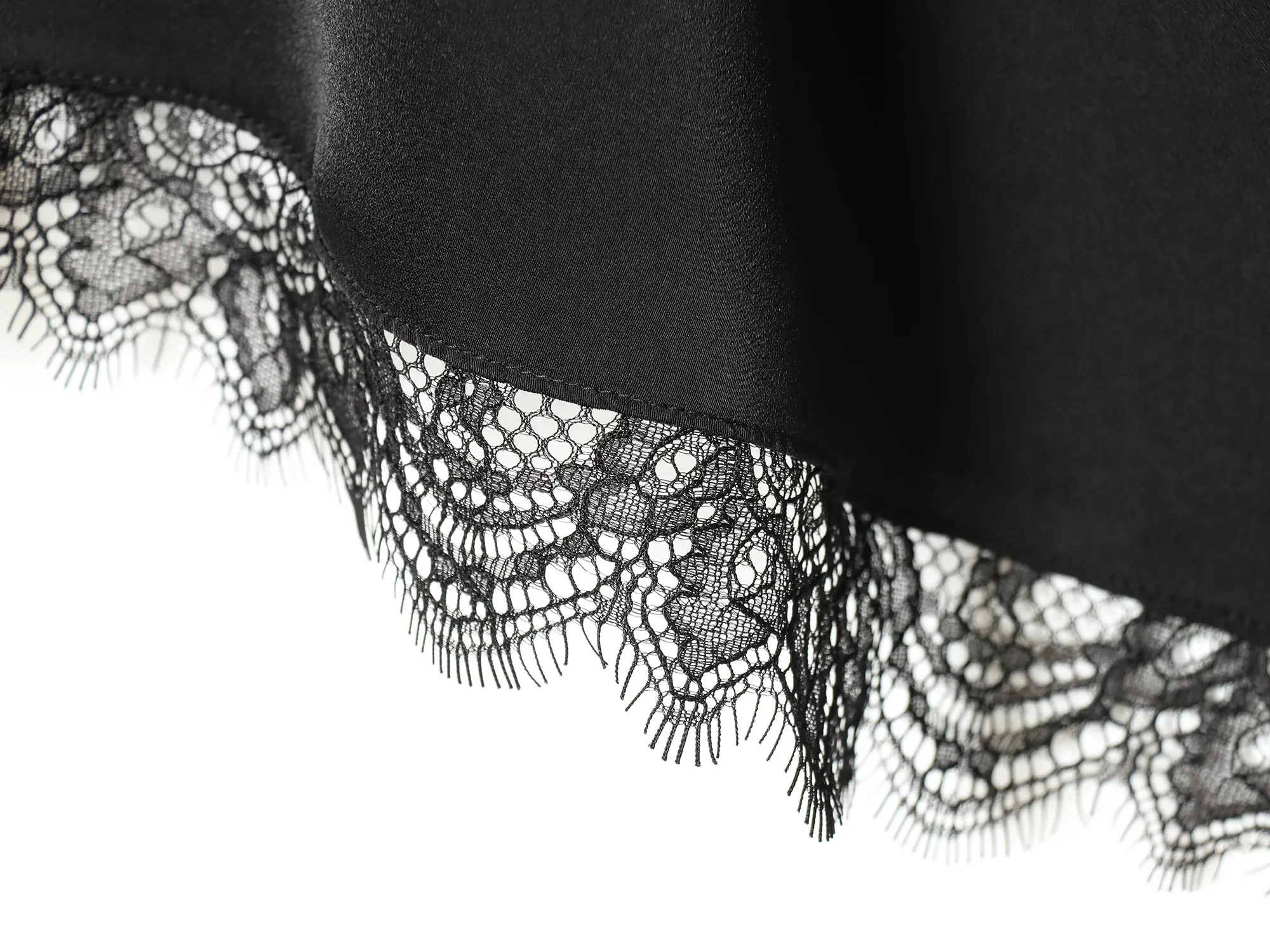 KONDALA Trend Sexy Chic Women Asymmetrical Skirt Solid Lace Zipper Skirt New Fashion 2026 Spring Holiday Party Night Out Skirt