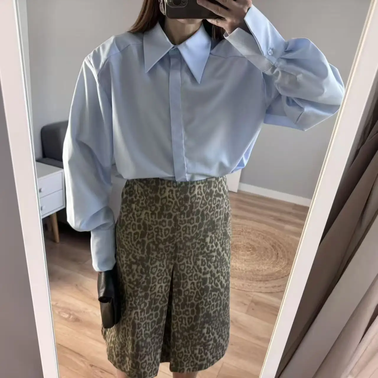 2026 Summer Autumn Women Fashion Leopard print Skirt comfortable Cotton skirts