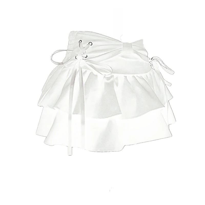 New Fashion Women Hot Girl Sweet Kawaii Bow Vintage Y2k Clothes American Streetwear Sexy Summer A-line Gothic Mini Denim Skirts
