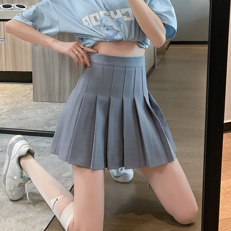 Preppy Style Elastic High waist Fluffy Skirt Double Layered Pleated Ruffled Edge Mini Cake Skirt Cute Hotsweet Y2K Skirt Pants