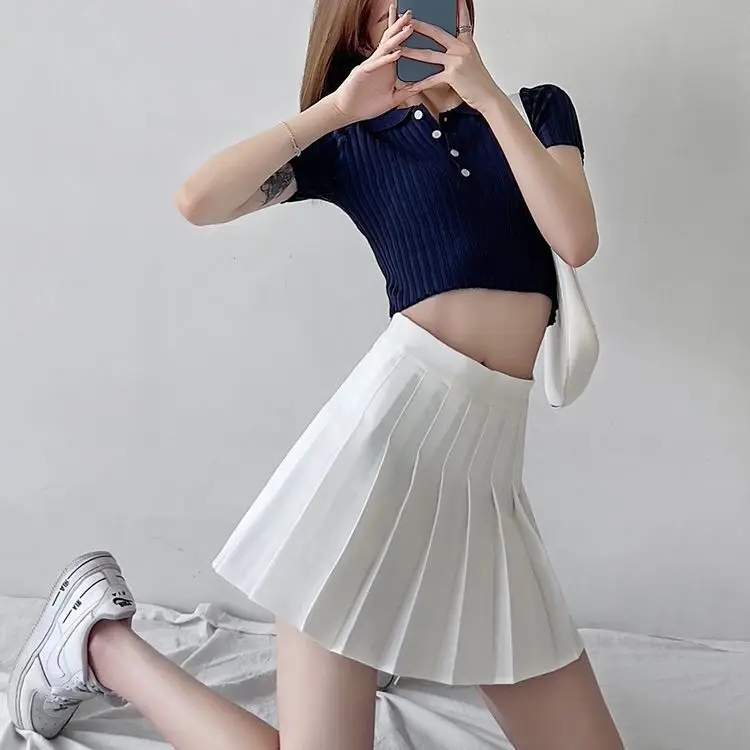 Preppy Style Elastic High waist Fluffy Skirt Double Layered Pleated Ruffled Edge Mini Cake Skirt Cute Hotsweet Y2K Skirt Pants