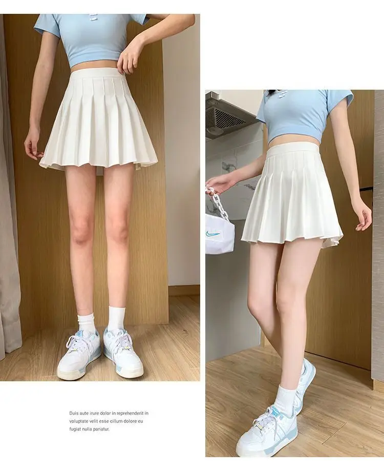 Preppy Style Elastic High waist Fluffy Skirt Double Layered Pleated Ruffled Edge Mini Cake Skirt Cute Hotsweet Y2K Skirt Pants
