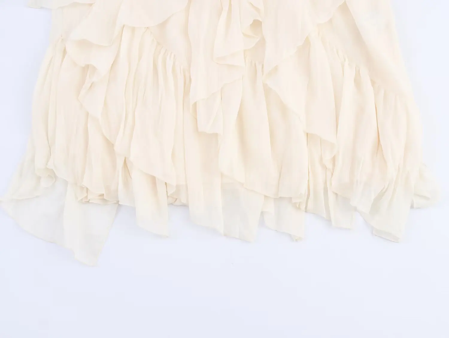 Irregular Ruffles Cake Skirt Pleated Cake Womens Skirt High Waist Faldas Mujer Japan Style Eleganr Skirts Spring Summer 2025