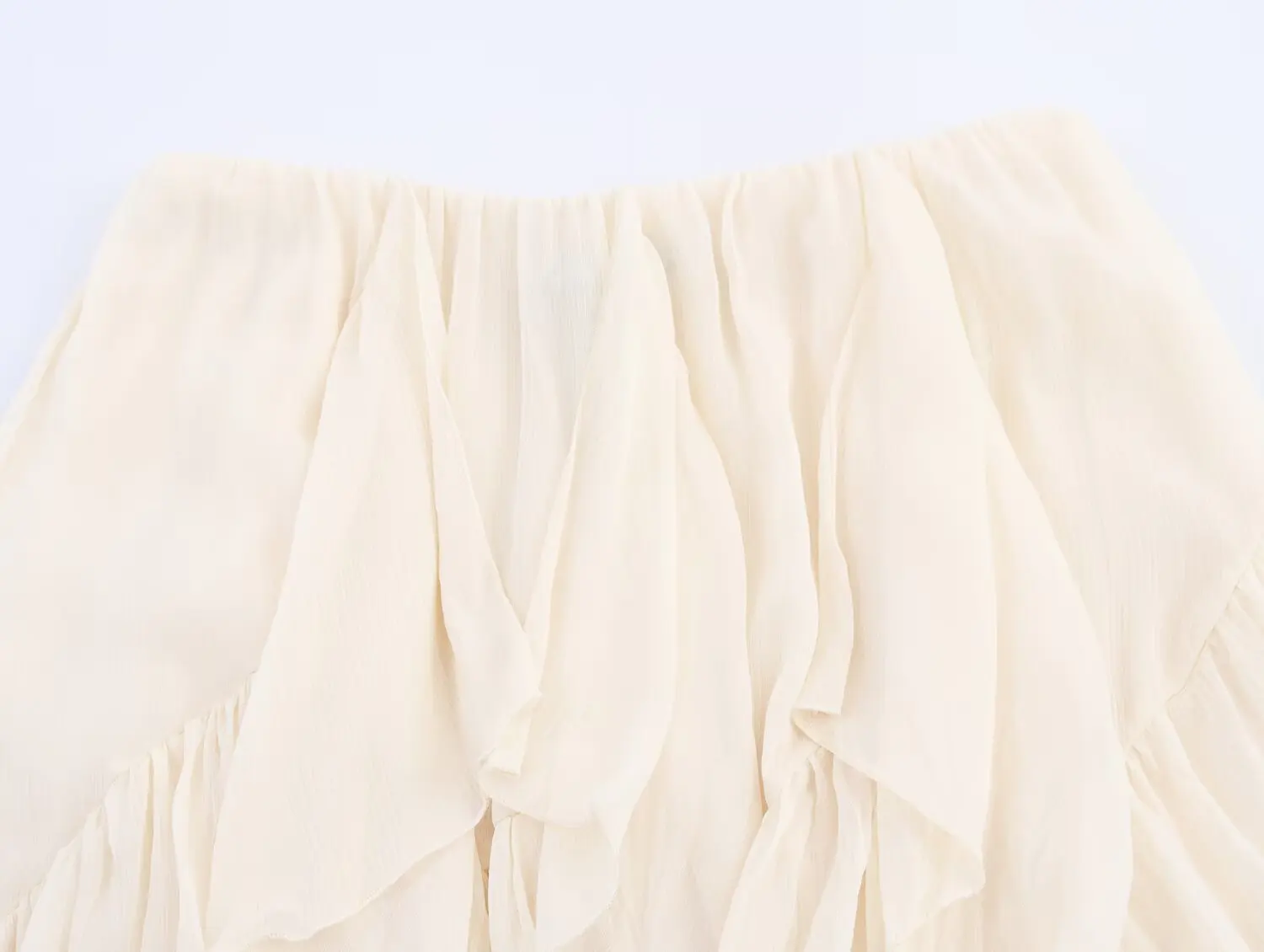 Irregular Ruffles Cake Skirt Pleated Cake Womens Skirt High Waist Faldas Mujer Japan Style Eleganr Skirts Spring Summer 2025