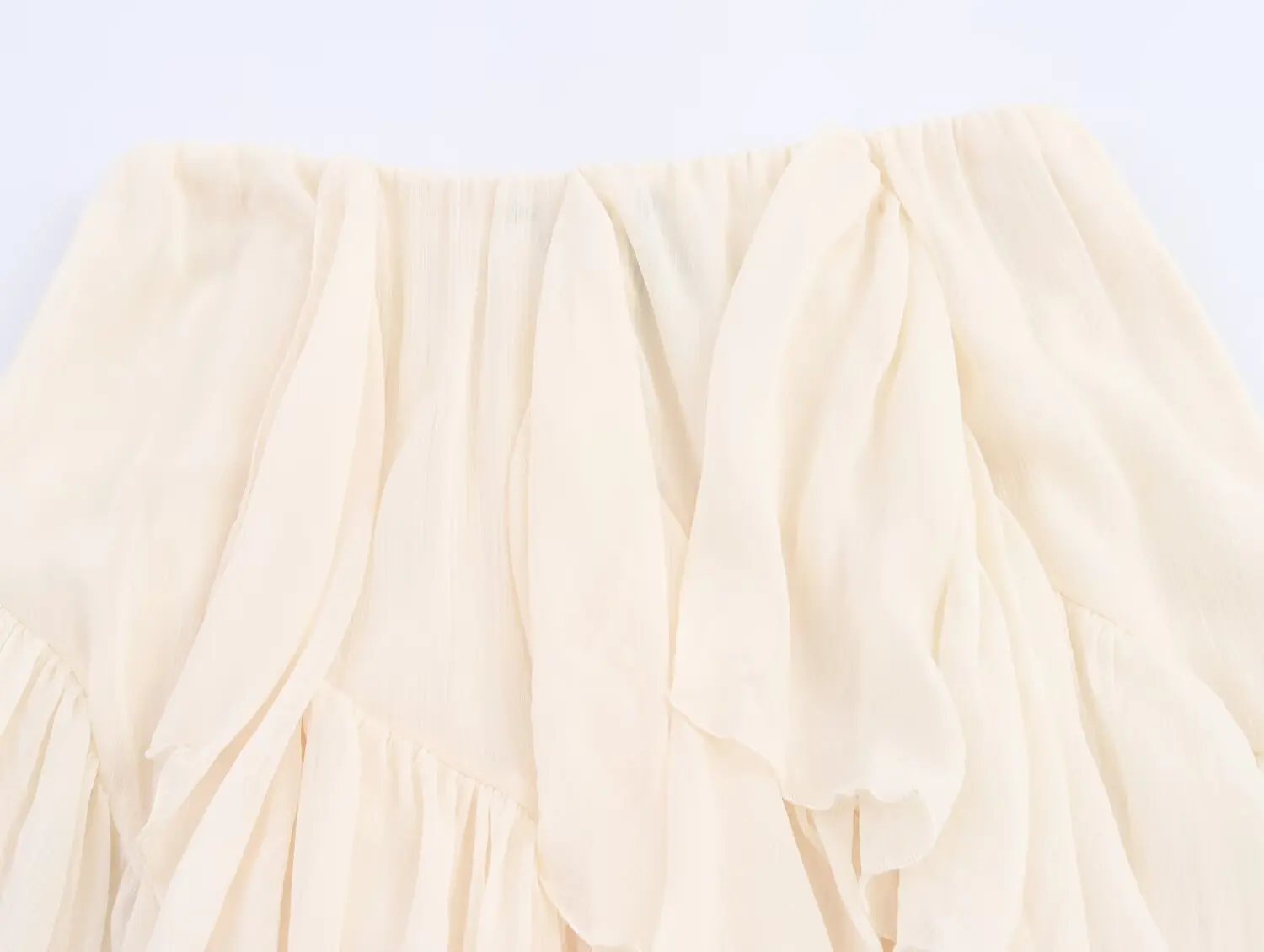 Irregular Ruffles Cake Skirt Pleated Cake Womens Skirt High Waist Faldas Mujer Japan Style Eleganr Skirts Spring Summer 2025