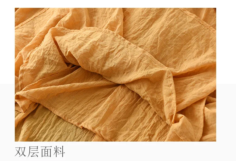 Johnature Women Vintage Cotton Linen Skirts Elastic Waist Solid Color Loose Casual Cloths 2025 Summer New Patchwork Skirts