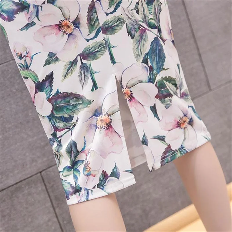 Streetwear Blue Skirt Ladies Spring Clothes Women's High Waist Harajuku Korean Style Vintage Print Skirt for Women Faldas Cortas