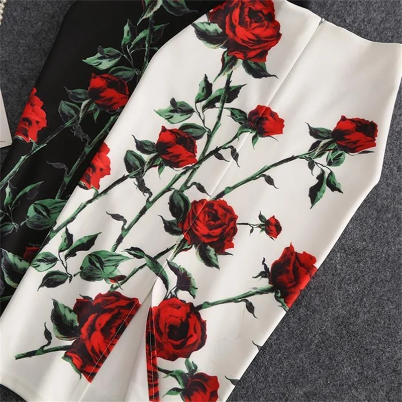 Streetwear Blue Skirt Ladies Spring Clothes Women's High Waist Harajuku Korean Style Vintage Print Skirt for Women Faldas Cortas