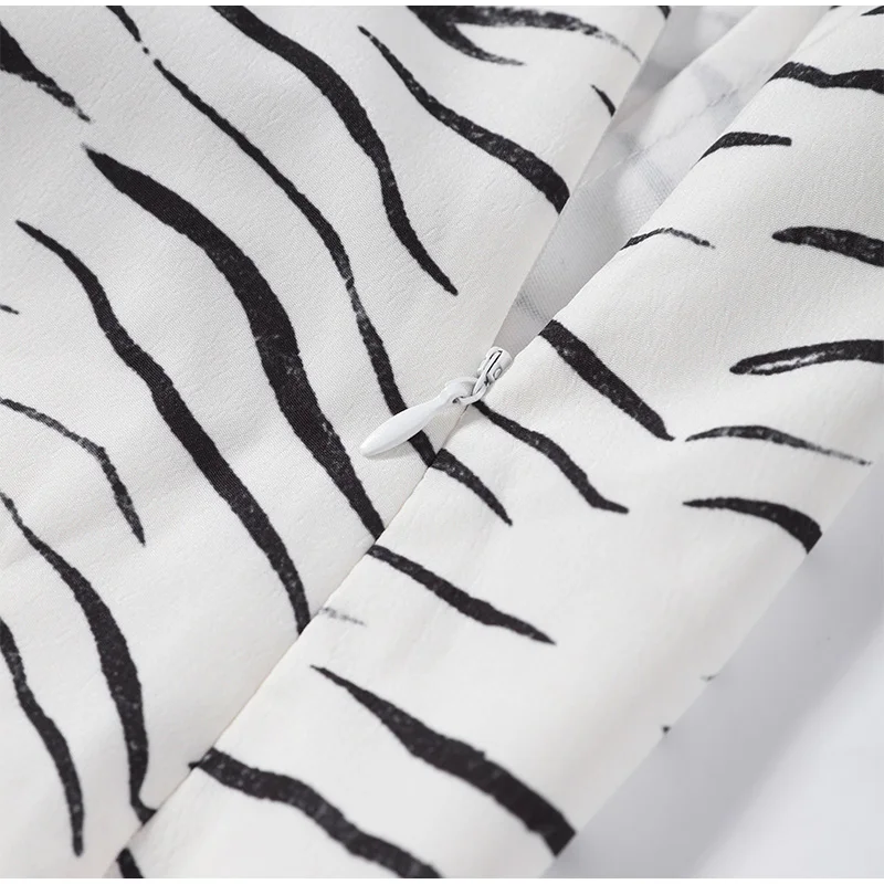Fashion Zebra Print Women's Skirt High Waist Straight Loose Skirt Chic 2026 Spring Summer New Street Daily Wear Ladies Clothing