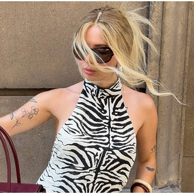 Fashion Zebra Print Women's Skirt High Waist Straight Loose Skirt Chic 2026 Spring Summer New Street Daily Wear Ladies Clothing