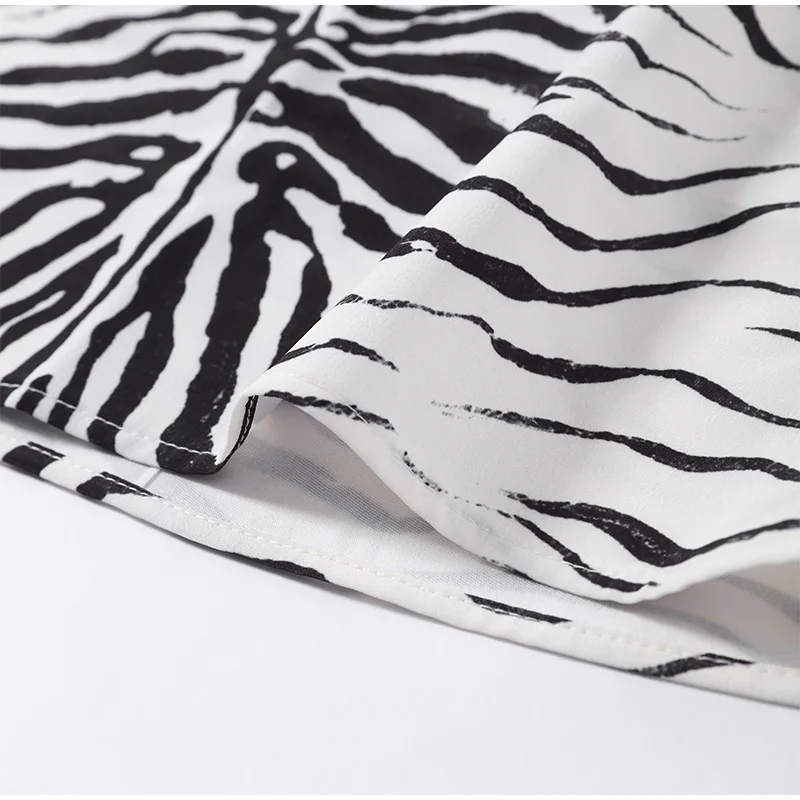 Fashion Zebra Print Women's Skirt High Waist Straight Loose Skirt Chic 2026 Spring Summer New Street Daily Wear Ladies Clothing