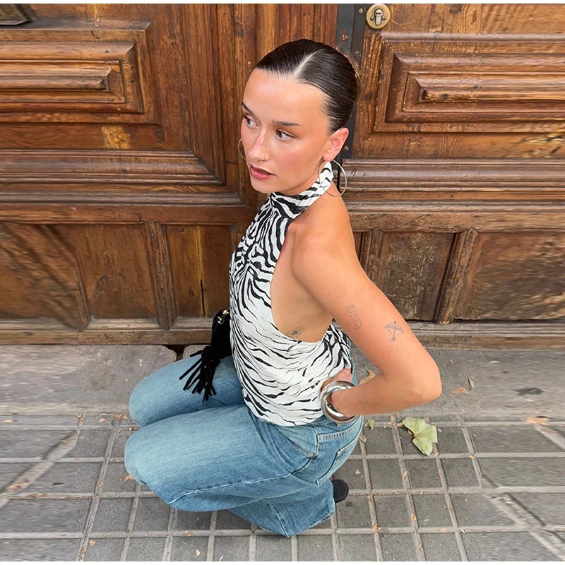 Fashion Zebra Print Women's Skirt High Waist Straight Loose Skirt Chic 2026 Spring Summer New Street Daily Wear Ladies Clothing