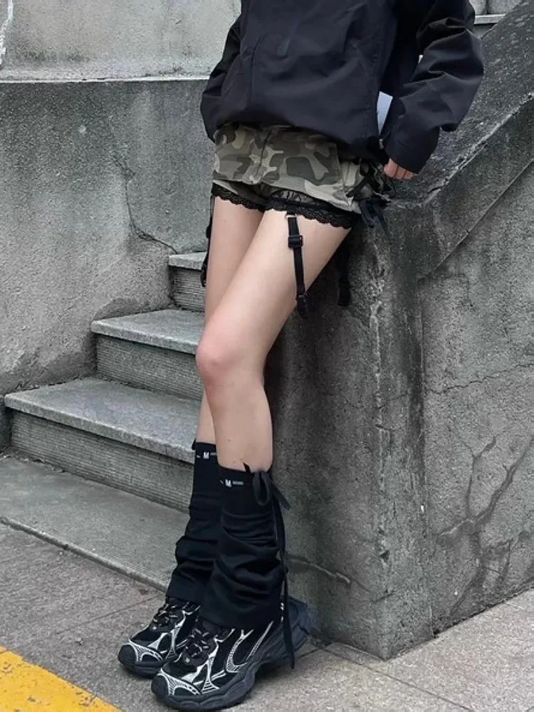 Y2K Retro Summer Camouflage Low Waist Denim Skirt for Women Fashion Street Sexy Gothic Harajuku Slim Street Clothing Short Skirt