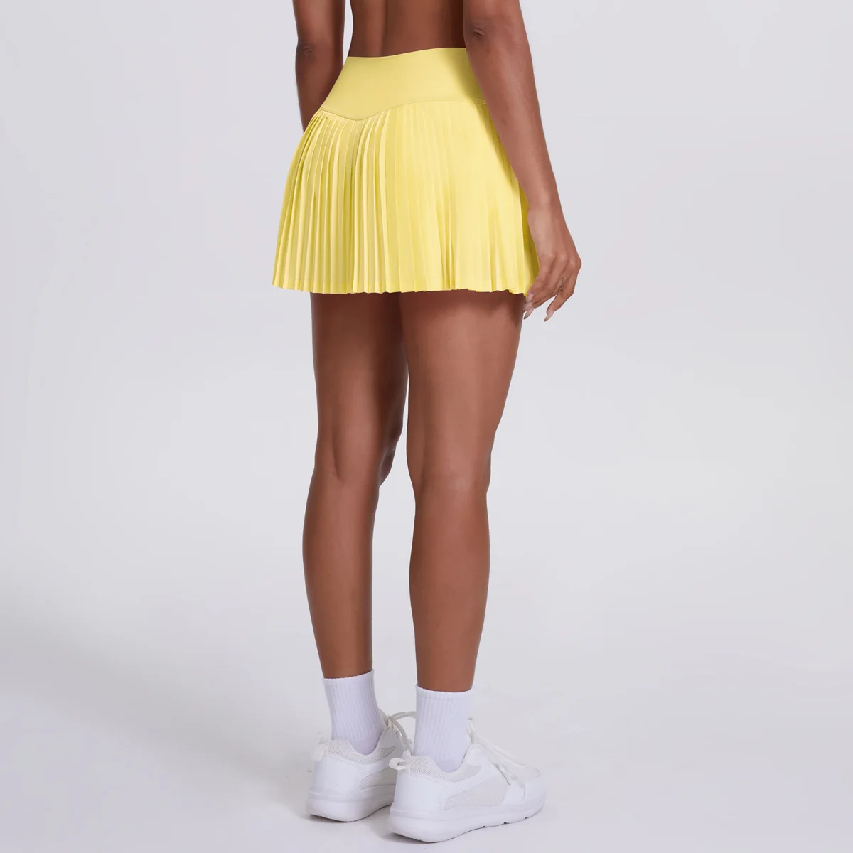 Women Sports Pleated Skirts With Shorts Inside Workout Summer Training Tennis Gym Pocket Skirt Casual
