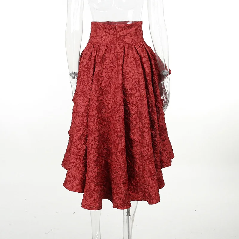 2024 New Retro Gothic High Waist Swallowtail Skirt Women's Steampunk Vintage Lace Up Asymmetrical High Low Skirts Outfits Party