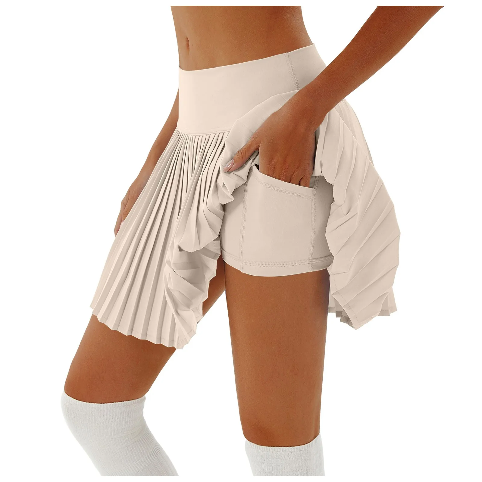 Tennis Skirt For Women With Shorts High Waisted Pleated Sports Skirts Gym Workout Fitness Running Skirt Yoga Golf Skorts Faldas