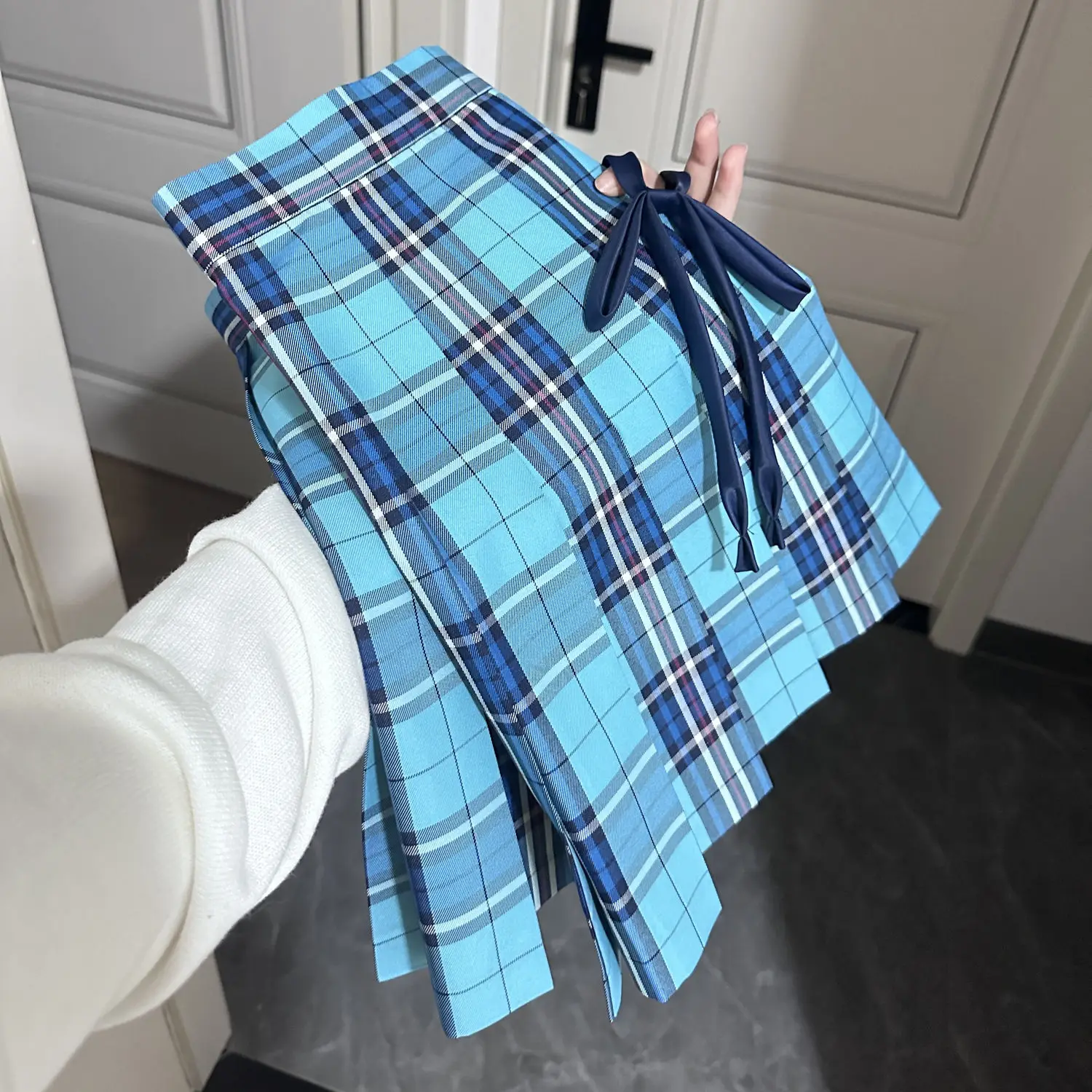 Plaid Pleated Skirts Girls All-match Korean Jk Skirt Uniform Japanese Jupe School Preppy A Line Mini Skirts