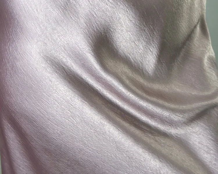 Streamgirl Pink Silk Skirts For Women Midi Light Blue Skirt Satin High Quality Luxury Satin Yellow Skirt Bodycon Women Office