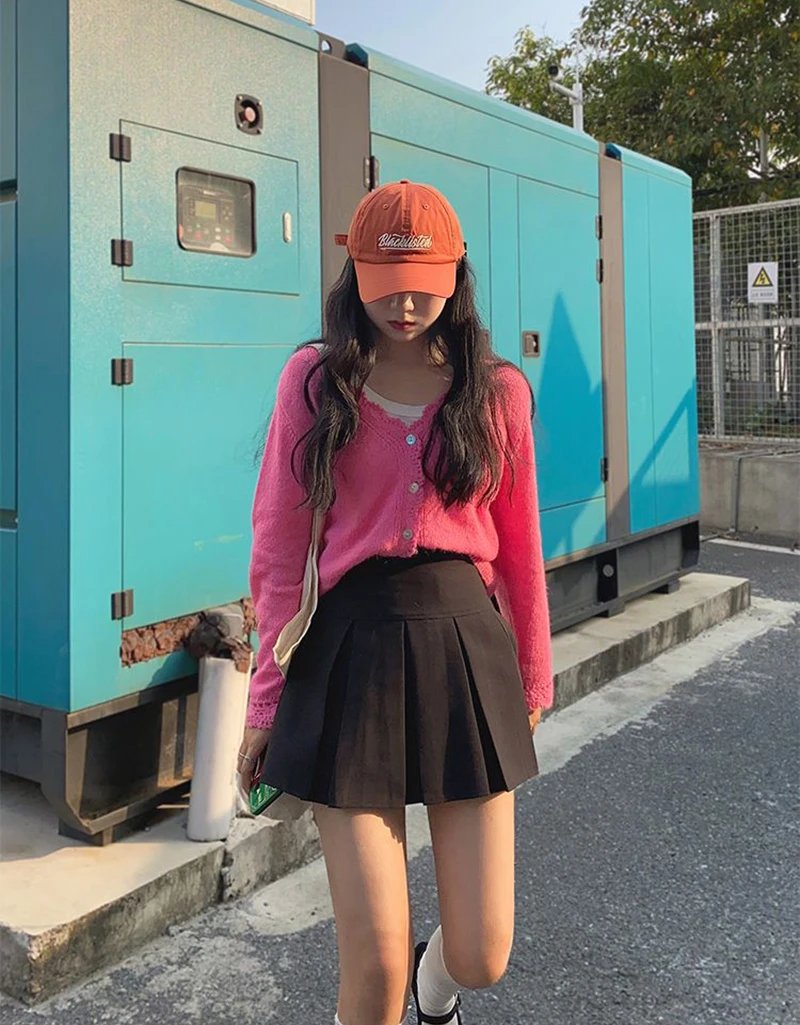 MEXZT Y2K Mini Skirts Women Harajuku Streetwear Black Pleated Skirt Korean Fashion School Uniform Kawaii High Waist A Line Skirt