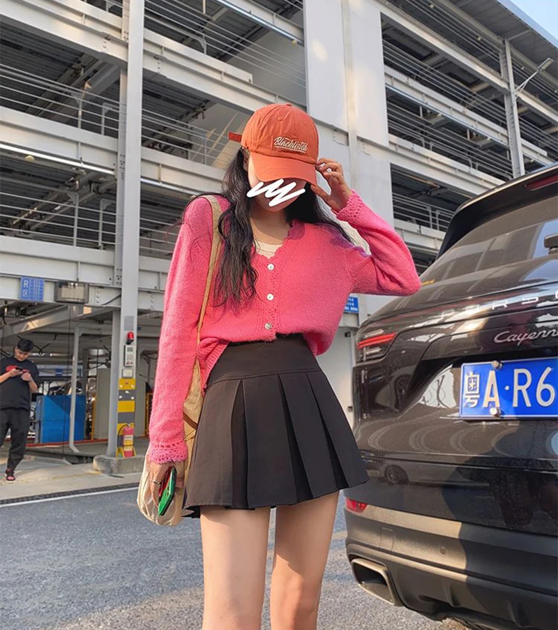 MEXZT Y2K Mini Skirts Women Harajuku Streetwear Black Pleated Skirt Korean Fashion School Uniform Kawaii High Waist A Line Skirt