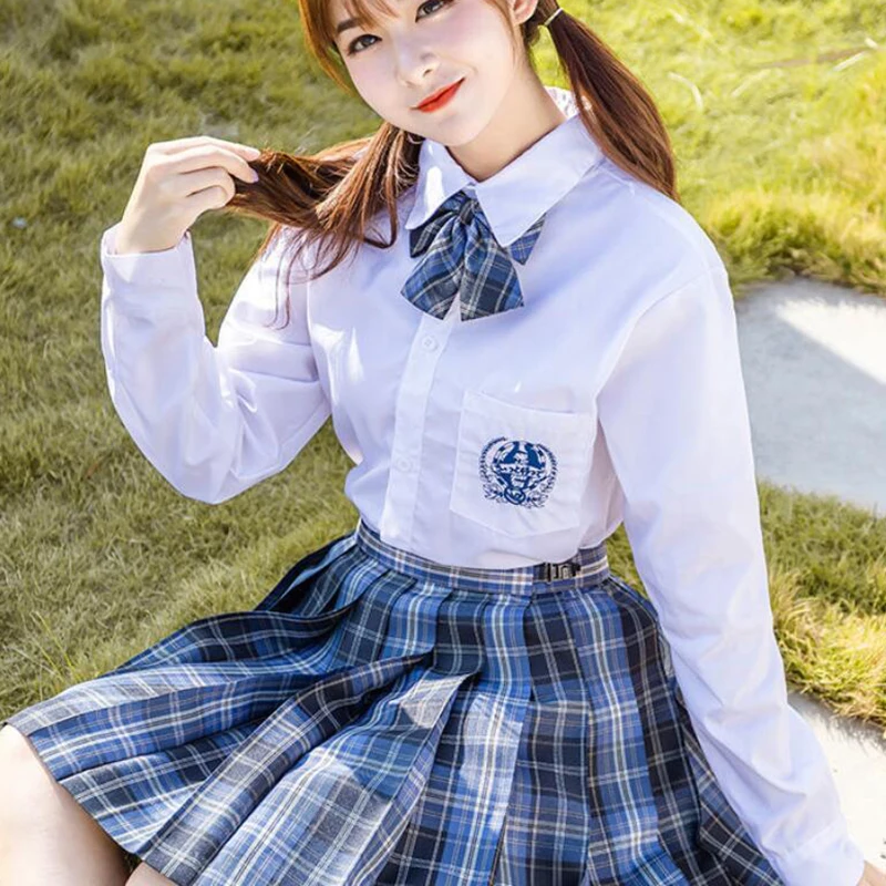 CZJMS Japan Women Pleated Skirt High Waist Fashion JK Plaid Mini Skirt Elegant Bow A Line Dancing Summer Girls Cosplay Faldas